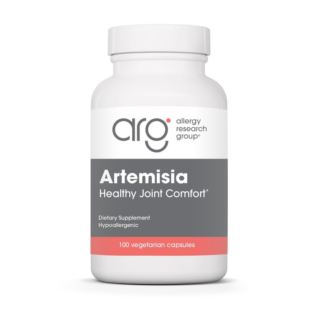 Allergy Research Group Artemisia Dietary Supplement - Microbial Balancer, Extrait de wormwood doux, Hypoallergénique, Capsules végétariennes, Sans gluten - 100 Compte