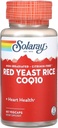 Solaray Red Gist Rice Plus CoQ-10-60 Vegetarian Capsules