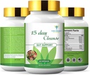 Pure&Organic 15 Days Cleanse for Gut System - Softgel Capsules with Ginkgo Biloba & Ginger (30 Capsules) - Natural Detox, Digestive Health
