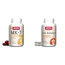 Jarrow Formulas MK-7 90 mcg - Bioactive Form of Vitamin K2 & Zink Balance 15 mg - 100 Servings (Veggie Caps) - Inclusief koper