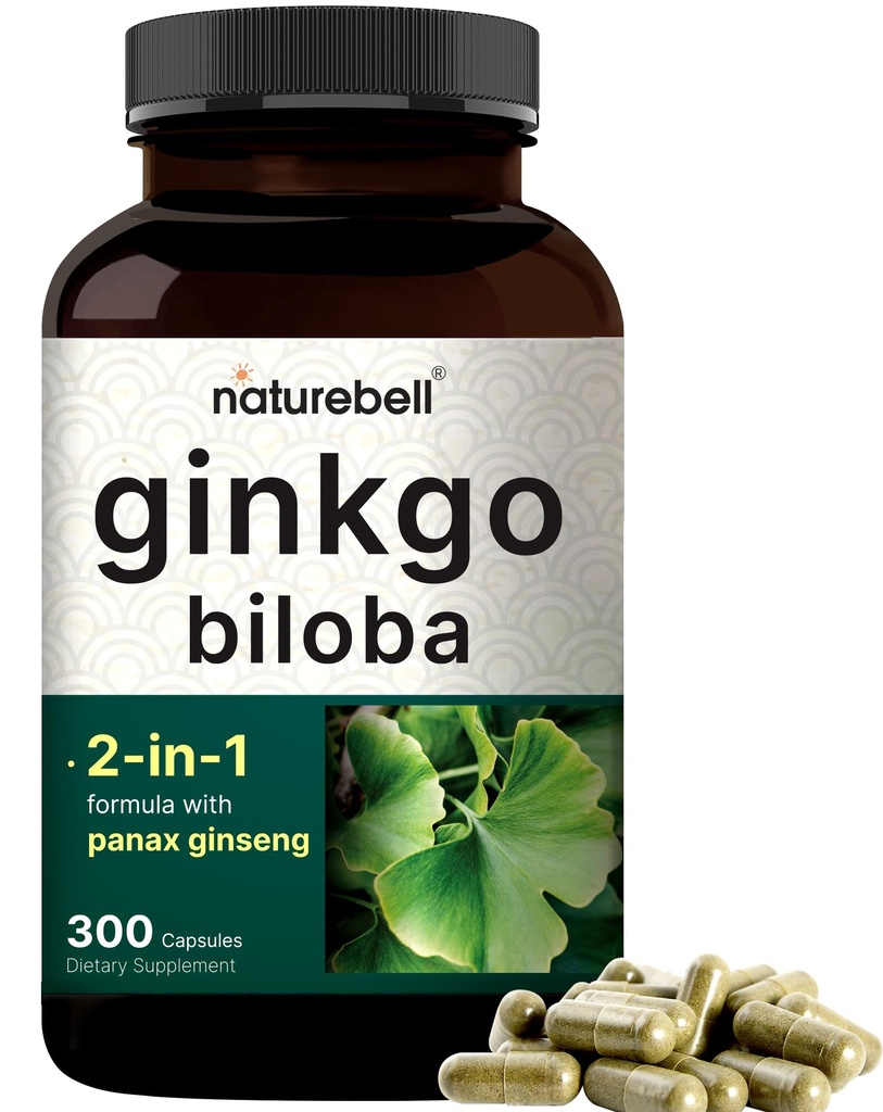 NatureBell Ginkgo Biloba 6.000mg met Panax Ginseng 500mg per portie 
