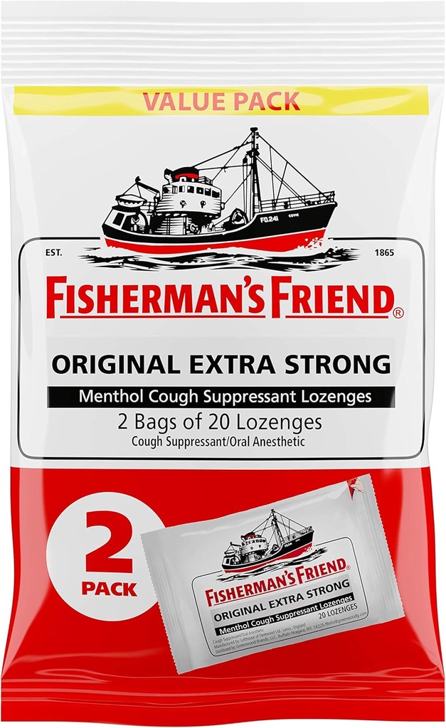 Fisherman's vriend Fishermans Drops 40ct, Original Extra Strong, 40 Tellen