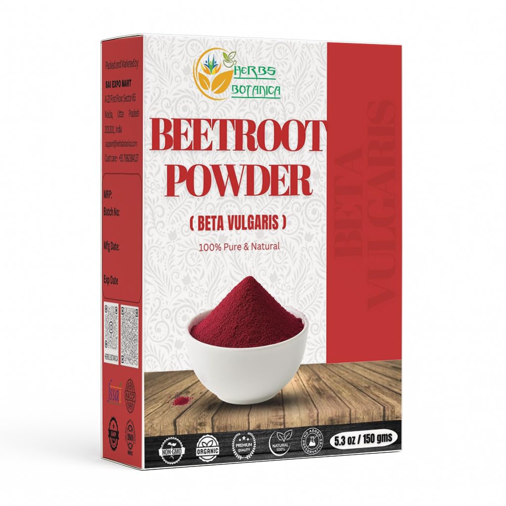 Kruiden Botanica Beetwortelpoeder voor het bakken en smoothies 