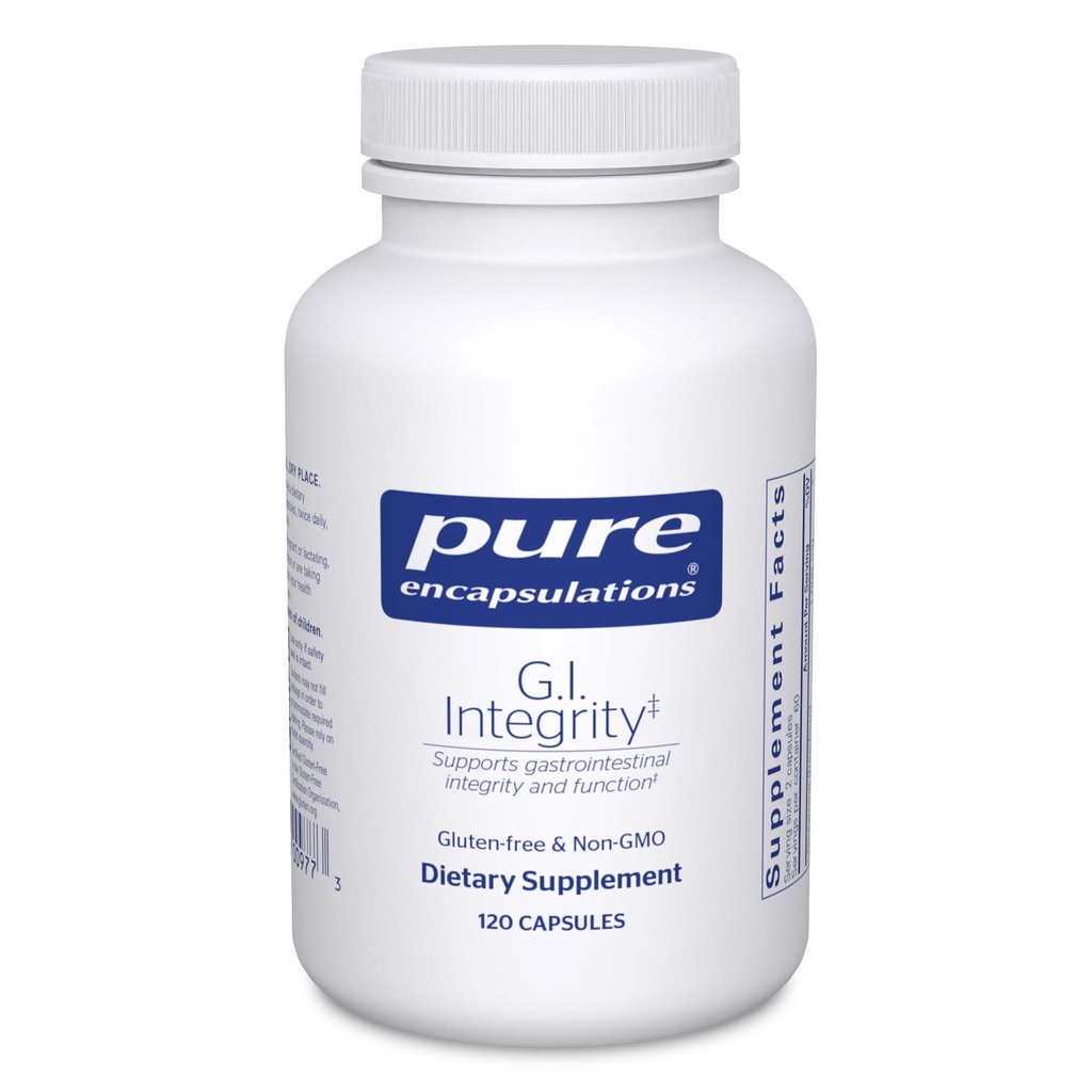 Encapsulations pures Intégrité G.I. Obtenir un soutien accru pour l'intégrité et la fonction gastro-intestinales 120 Capsules