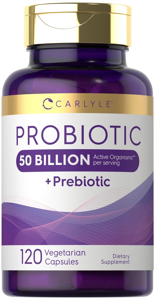 Carlyle Probiotica met prebiotica 120 Capsules 50 miljard actieve Organismen 