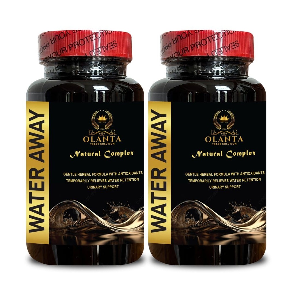 Generieke Natural Water Away Pillen - Water weg Pillen Maximale sterkte, Snelwerkende Opgeblazen Relief, Water Pillen Vitaminen, Immuun Ondersteuning, Water Pillen Cafeïnevrij - 2 Flessen