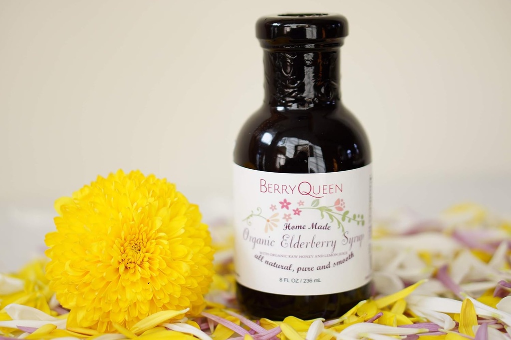 Original Biologische Vlierbes Siroop - Pure Natural - Immunity Boost - Kruidensupplement - Gemakkelijk als sap Geliefd bij kinderen en volwassenen - 8 oz