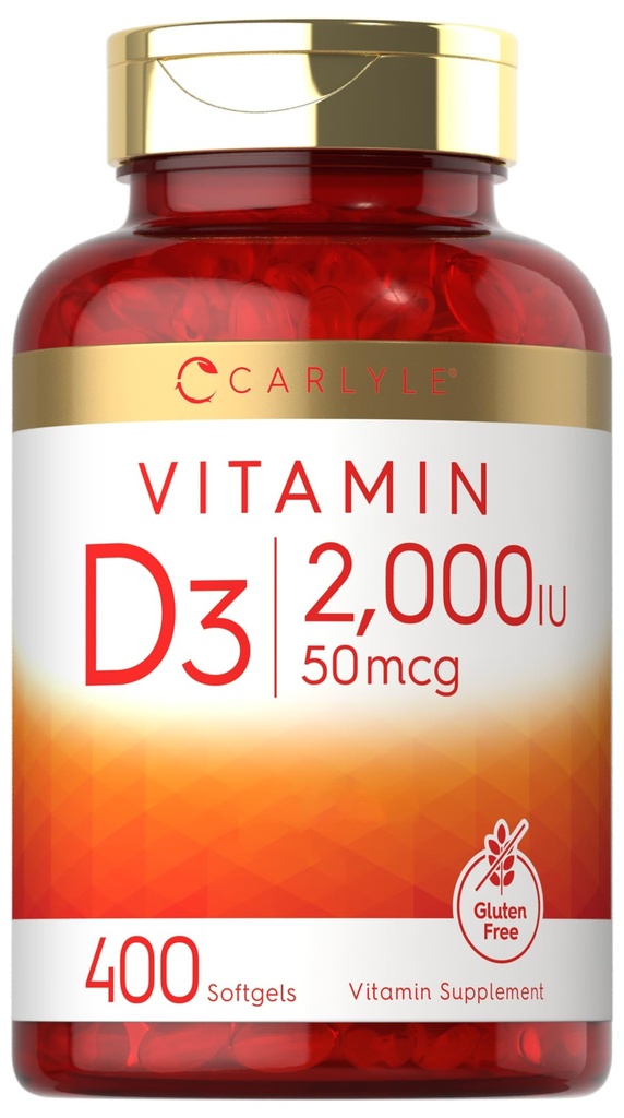 Carlyle Vitamine D3 2000IU Softgels 400 Telling 