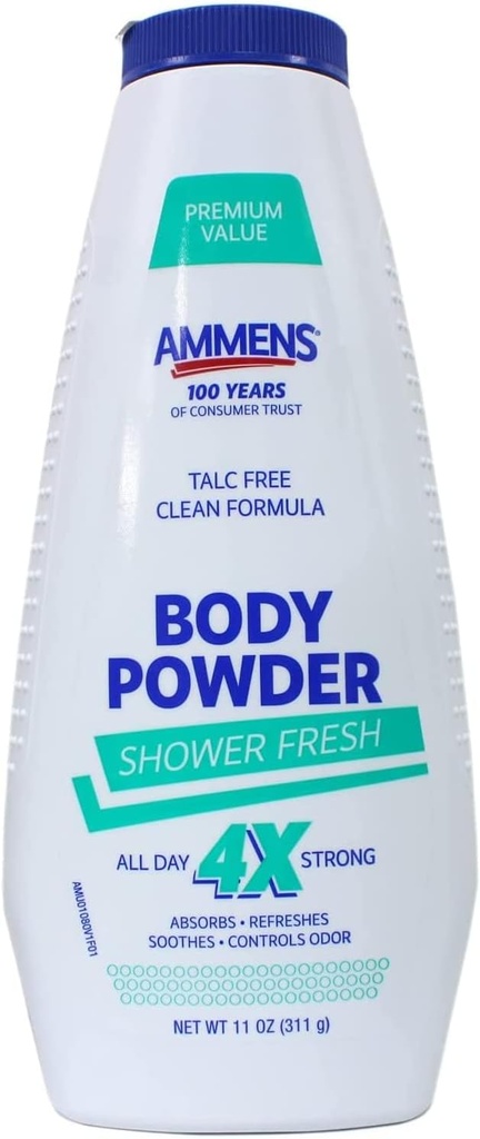 Ammens Gemedicineerde Poeder Douche Vers 11 oz (verpakking van 2)
