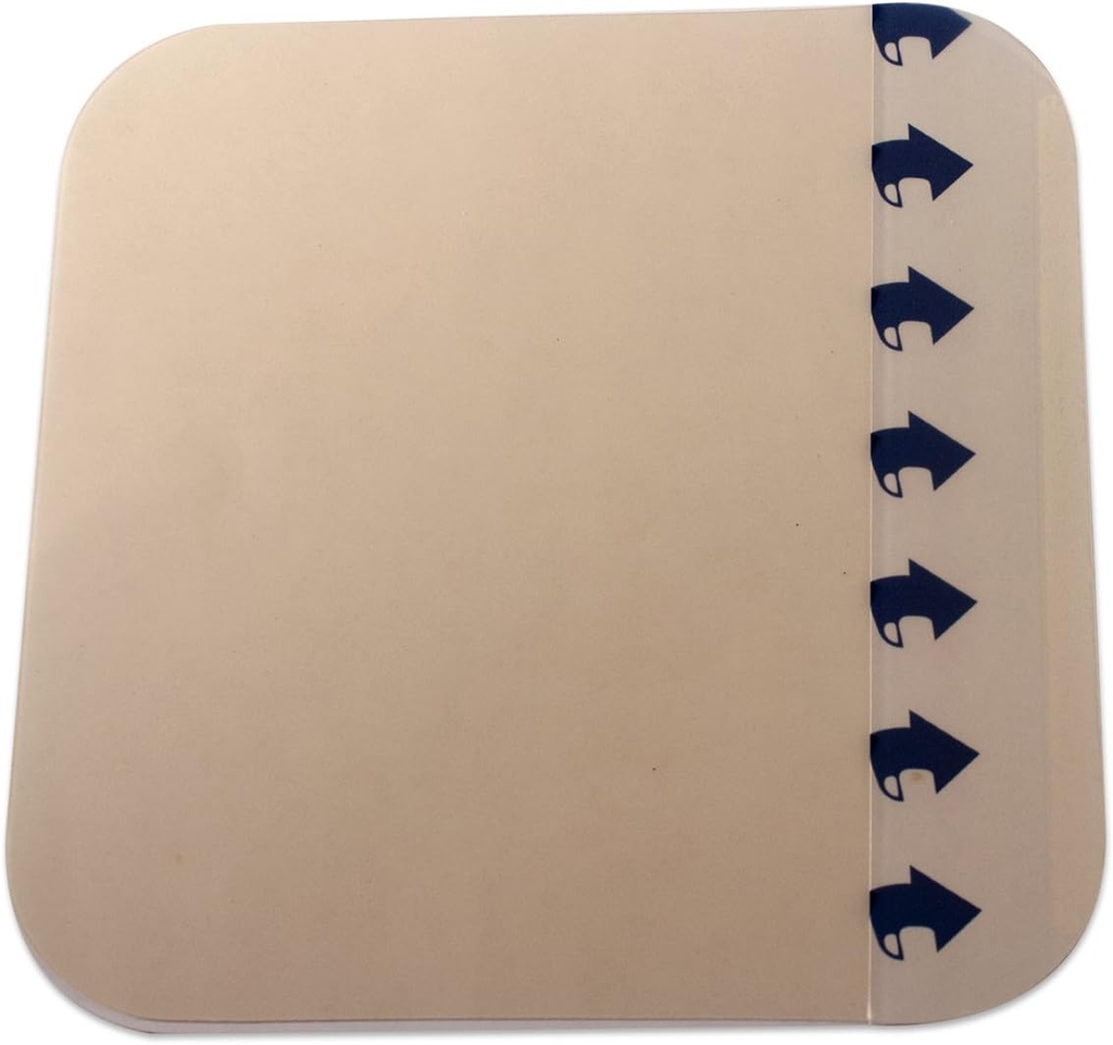 Dynarex DynaDerm Hydrocolloid Dressings, Steriele Moist Bandages for Wounds, 6" x 6," Extra Thin & Latex-Free, Schepen in Peel-Down Patches, 1 Doos met 5 Dressings