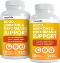 19-in-1 Peruvian Maca Root Capsules - 9125 mg Ashwagandha Supplements with Maca Fenugreek & Ginseng (120 Capsules), Pack of 2