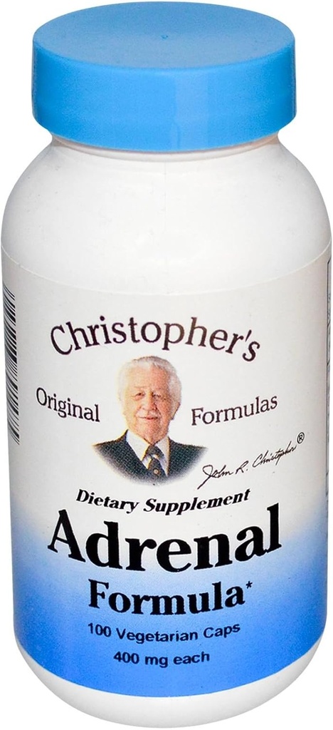Christopher's Formules Adrenal Formula - 400 mg - 100 Caps