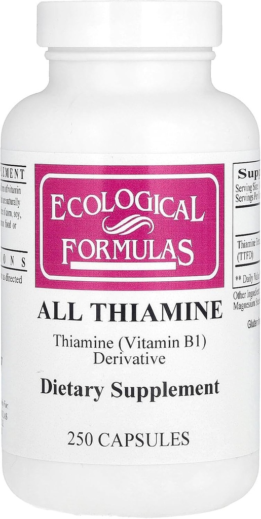 Ecologische formules Alle Thiamine, 250 Capsules