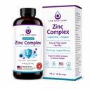 Solutions de vie Complexe de zinc - Gluconate de zinc et gluconate de cuivre pour le soutien immunitaire optimal et la santé - Formule d'absorption élevée - Liquide 8oz-