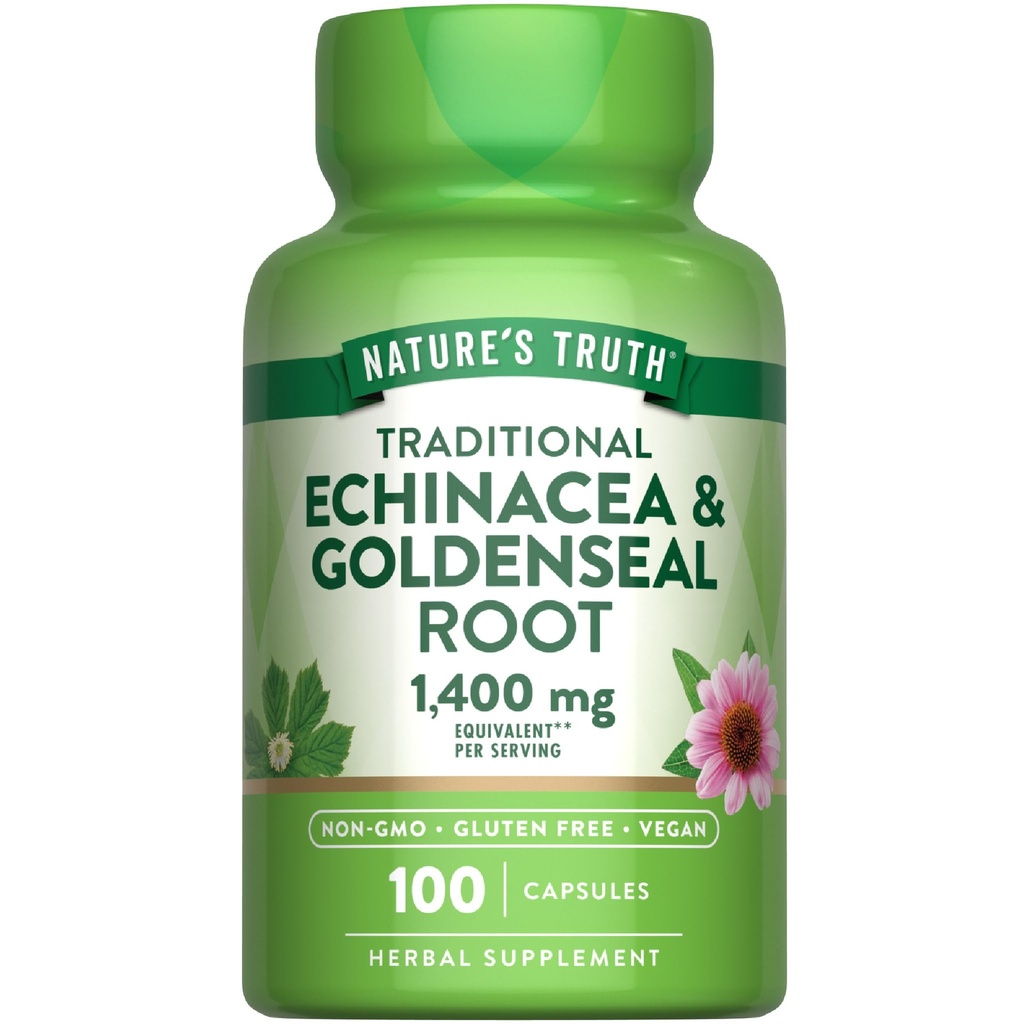 De waarheid van de natuur Echinacea Goldenseal Capsules 