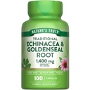 Nature's Truth Echinacea Capsules de seaux d'or de 1400mg.100 Comte.