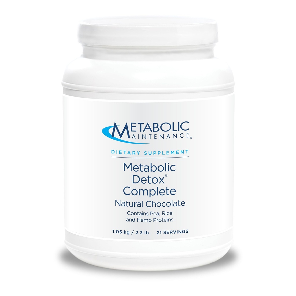 Metabolische Onderhoud Metabole Detox Compleet - Chocolade Shake - Plant + Pea Proteïne Poeder voor volledige body Detox Reiniging + Gut Health - 20g Non-GMO Plant Protein (2,3 lbs / 30 servings)