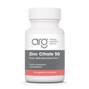 Allergie Onderzoeksgroep Zink citraat Supplement - Zink voor mannen en vrouwen, Immune Support, Pure, Well-Absorbed, Well-Tolated, Trace Mineral, 50mg Vegetarische Capsules - 60 Tellen