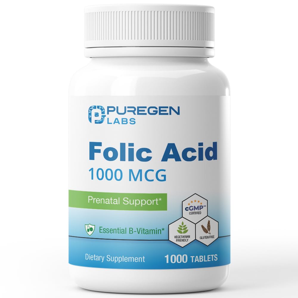 Purigen Labs Foliumzuur 1000 mcg tabletten 