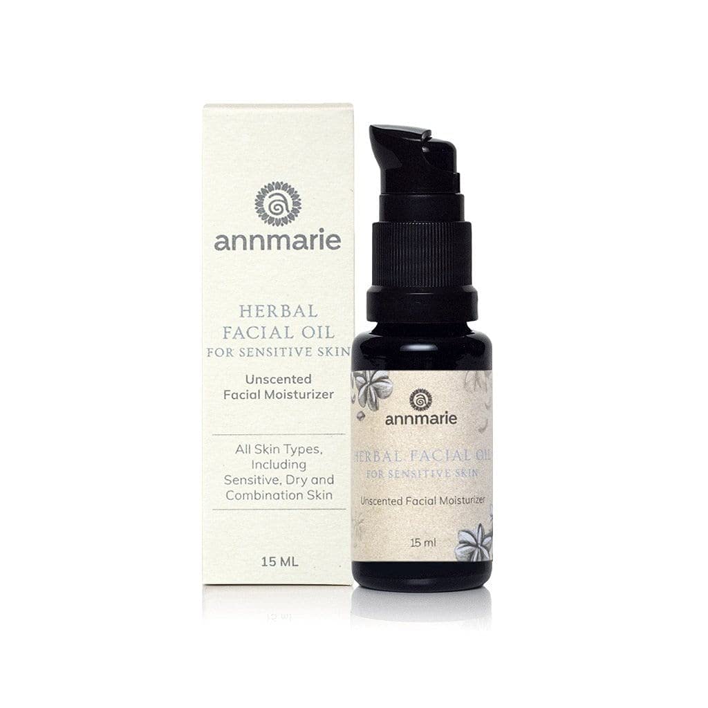 Annmarie huidverzorging plantaardige gezichtsolie voor gevoelige huid - ongeparfumeerde gezichtsolie met Squalane, Sacha Inchi Oil + Camellia Seed Oil (15Ml / 0,5 Fl Oz)