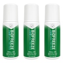 Biofreeze Roll on pain relief for Knie, Neck, Hip, Joint, Shoulder, & Simple Backache, Artritis Pain Reliever, Sore Muscle Relief, Roll On Menthol Gel 3 Fl Oz (pack of 3)