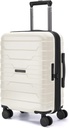 BAGSMART Carry on Bagage 22x14x9 Airline Approuvé avec Spinner Wheels,Lightweight 20 Inch Bagage avec TSA Lock,Expandable Hard Shell Carry on Valises for Men Women,White