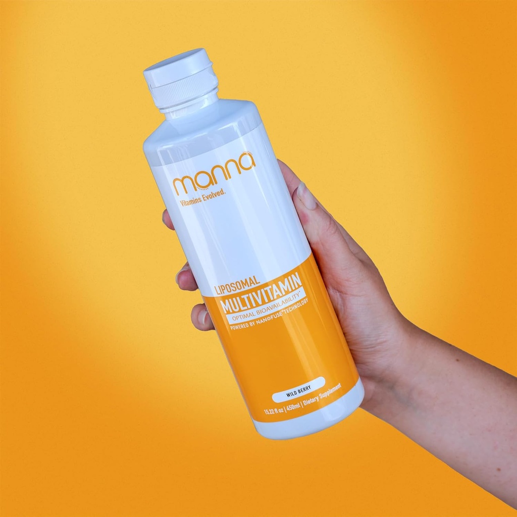 Vitamines de manna Multivitamines liposomiques évolutives - Multivitamines quotidiennes fournit 20 vitamines et minéraux - Multivitamines pour les hommes et les femmes - Boosts système immunitaire, soutient l'énergie et le métabolisme 2 Pack