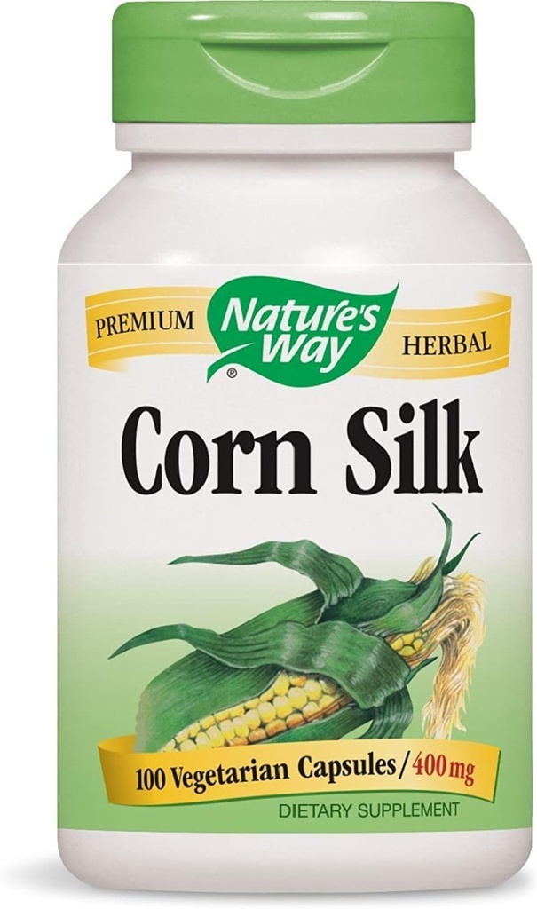 Nature's Way Premium Herbal Corn Silk 1200 mg, 100 Vegetarische Capsules, Verpakking van 3