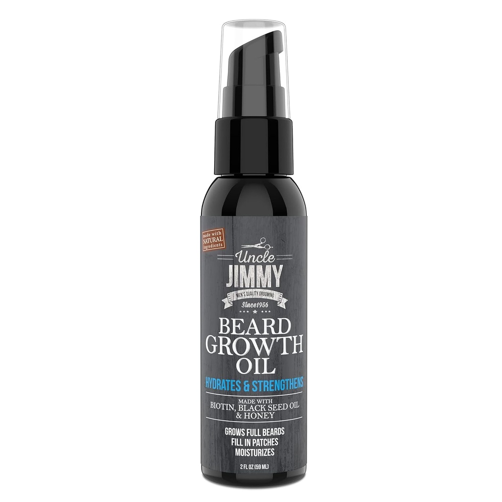 Oom Jimmy Baard Groei Olie met Biotin 