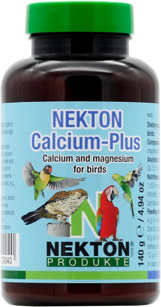 Nekton Calcium Plus - Calcium met Magnesium & Vitaminen, Wit, 140g/5 oz