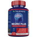 Neuro Plus Formule Cerveau et Focus - Nootropic Cerveau Booster Supplément, soutient la santé cérébrale, la clarté mentale et Focus - Améliore la concentration et l'énergie mentale – 120 Capsules (1)