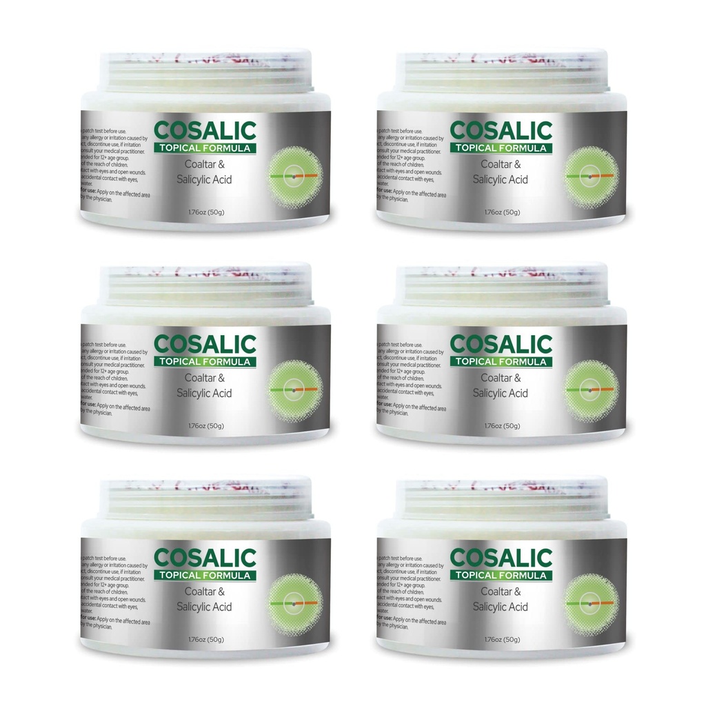 SALVE 50 Gram Salicylzuur Coal Tar Pack van 6