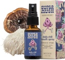 SuperMush Daily Chill Mouth Spray - Mushroom Spray Supplement Reishi - Hibiscus & Ashwagandha Mixed Mushrooms Extract Pure Liquid Sprays - Stress Relief, Relaxing & Calming - 30ml Organic Lion’s Mane