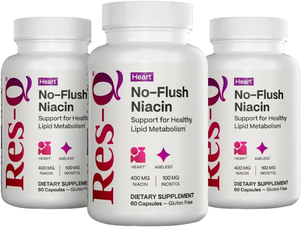 Res-Q No-Flush Niacine (anciennement HDL+) 60 gélules, 3-Pack