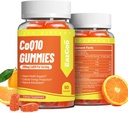 CoQ10 Gummies 200mg, veganistisch supplement voor energieproductie, non-GMO, glutenvrij (120 Gummies)