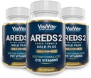 Doctor Formulated AREDS 2 Plus Oogvitaminen met Zeaxanthine Plus Luteïne - Blauwe bosbessen en druivenzaad Extract - Macula Health Formula - 60 Eye Supplement Capsules