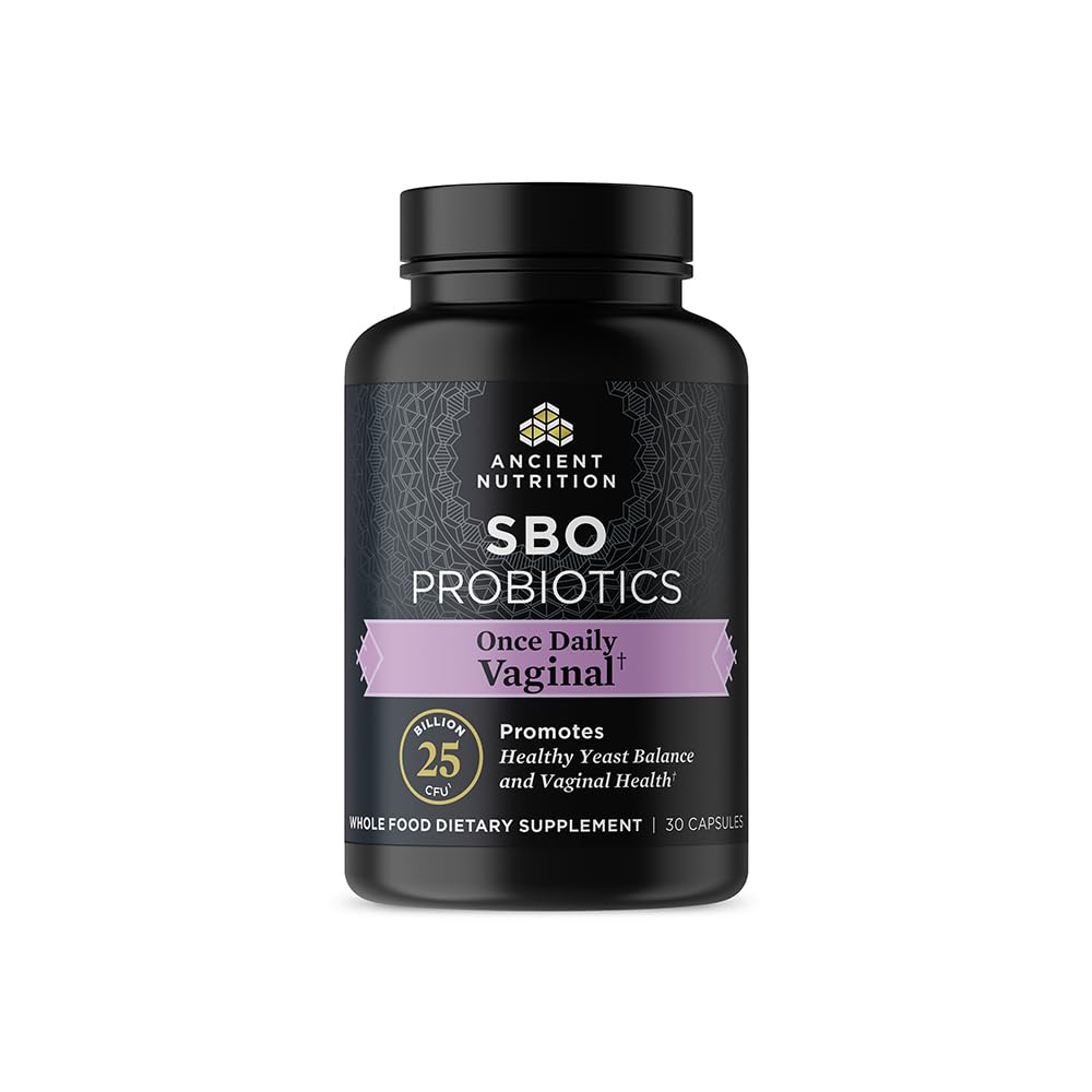Ancient Nutrition Probiotic for Women, Once Daily Women's Probiotics for Vaginal Health, 30ct, Healthy Gist Balance for Vrouwelijke Care, Made with Cranberry and Apple Cider Vinegar, 25 Miljard CFUs*