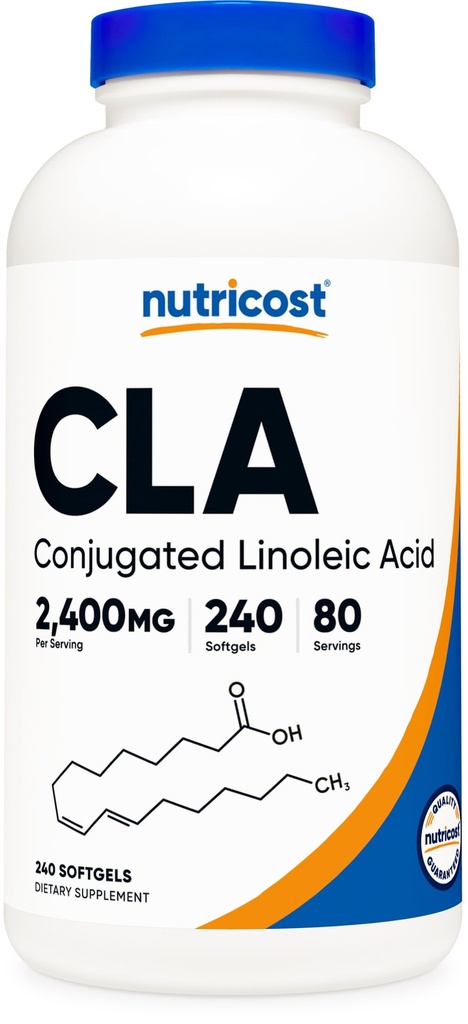 Nutricost CLA (Geconjugeerd Linolzuur) 800mg, 240 Softgels