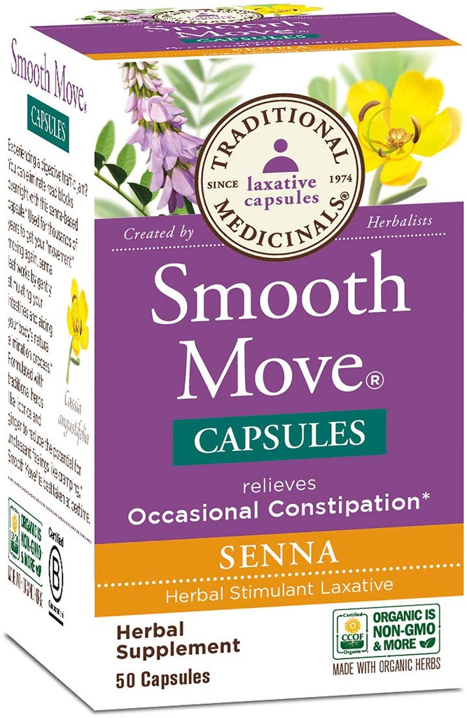 Traditionele geneesmiddelen - Smooth Move Senna, 50 capsules