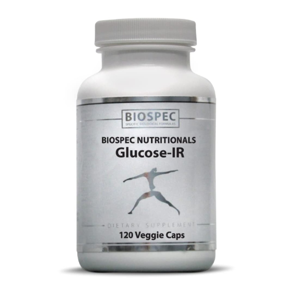 Biospec Nutritionnels Glucose-IR - Extrait de cannelle, chrome, berbère et biotine (120 capsules)