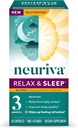 NEURIVA Melatonine Gratis natuurlijke slaaphulp supplement met L-Theanine om u te helpen ontspannen & Ashwagandha om herstellende slaap te ondersteunen zodat u kunt wakker worden Gevoel opgefrist, 30ct capsules