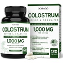 Colostrum Supplement (120 Telling) 1000mg Per Serving (Bovine Colostrum Capsules from First Milking Only, Std. te bevatten 20% IgG Immunoglobulinen) - Gras Fed, Geen Fillers, Derde Getest - USA Made