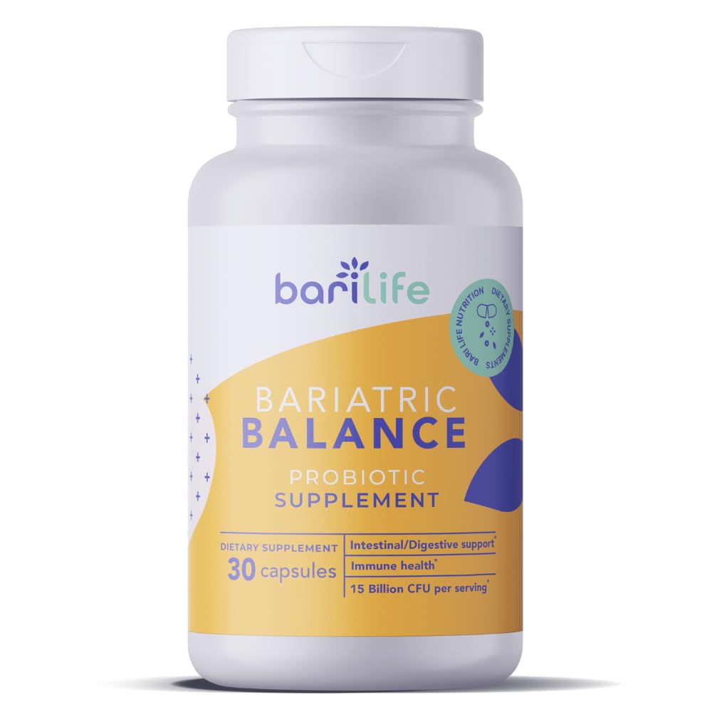 Supplément probiotique de vie de Bari, probiotiques bariatriques post-opératoires pour la santé digestive, 30 capsules faciles à avaler, 15 milliards d'UCF