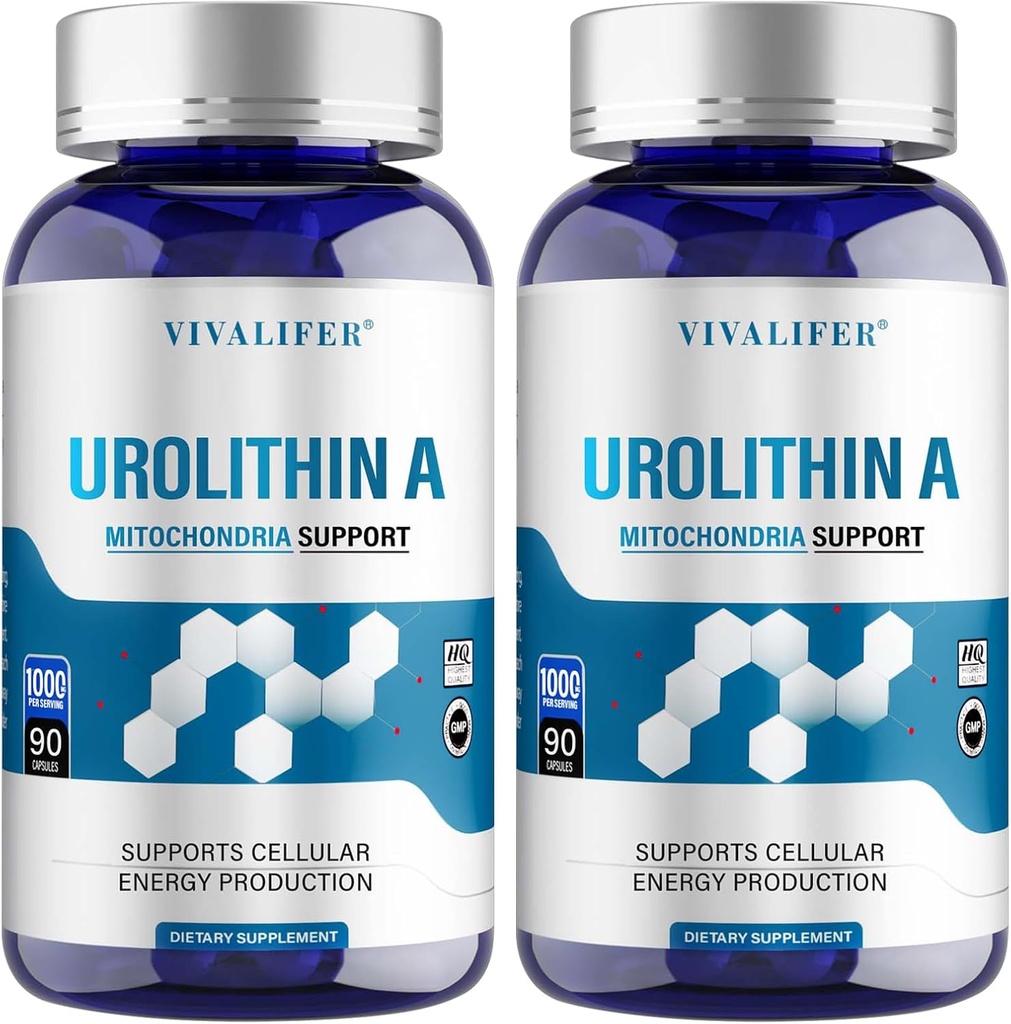 Urolithin A Supplement 1000 mg, 180 Softgels Krachtige antioxidant bescherming, bevordering van gezonde veroudering en Mitochondriale gezondheid en cel reparatie ondersteuning voor mannen en vrouwen
