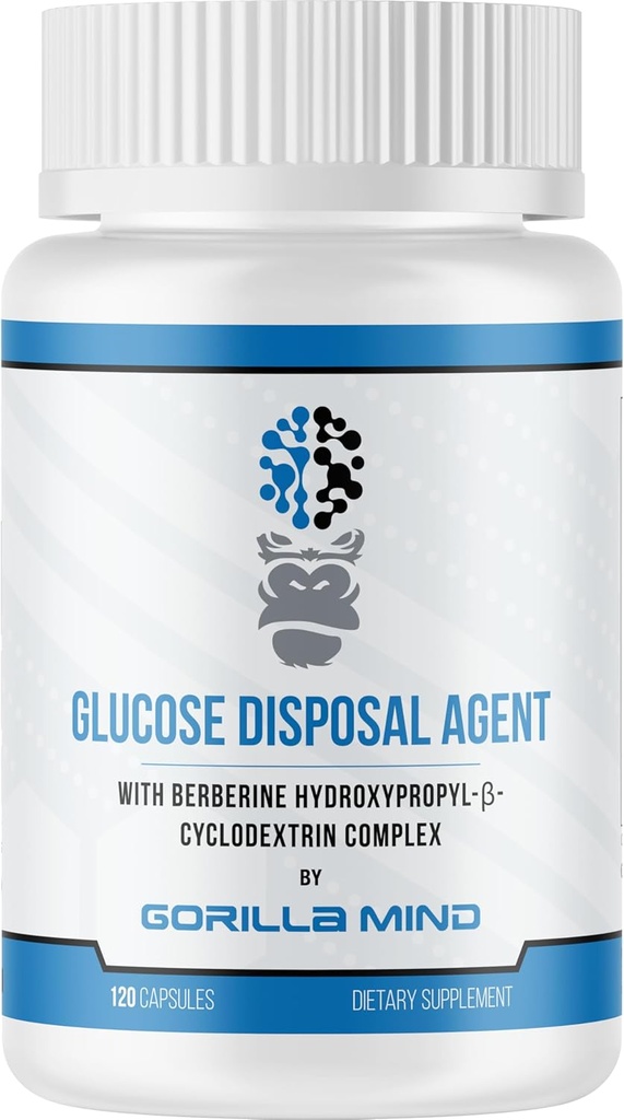 Gorilla Mind Glucose Verwijdering Agent Bevordert vetverlies en spiergroei (120 capsules)