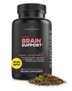 Suppléments Cerveau quotidien Livingood pour mémoire et focus, Pills Nootropiques avec Bacopa, L Theanine, L Tyrosine, Amino Acides & More, Soutien cognitif pour les hommes et les femmes, Vegan, Sans gluten, 60 Capsules