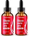 NutraRize (paquet de 2 gouttes Gluco Pure Pro, formule officielle pour soutenir des niveaux sains et stables, supplément de sang Premium pour la santé et le bien-être général, Gotas Review (60 portions)