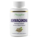 Paradijs Kruiden Biologische Ashwagandha, Ayurvedische Adaptogen, Vegan, Niet GGO, Glutenvrij, 60 Vegetarische Capsules