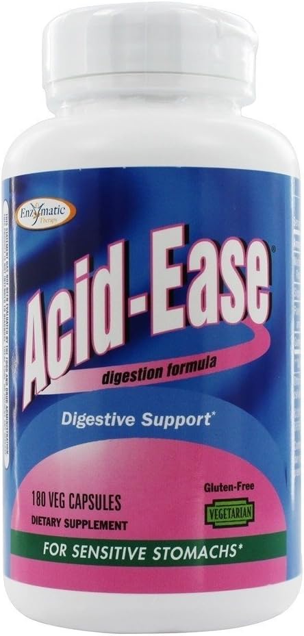 Enzymatic Therapy Acid Ease, Digestie Formule, 180 Capsules