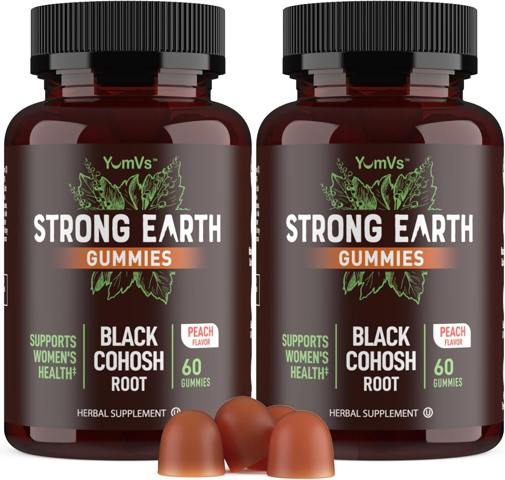 YUM-V'S Sterke Aarde Zwarte Cohosh Root 50mg (60 Telling) - Natuurlijke Extract Menopauze Supplementen Nacht Sweaters & Hot Flashes voor vrouwen